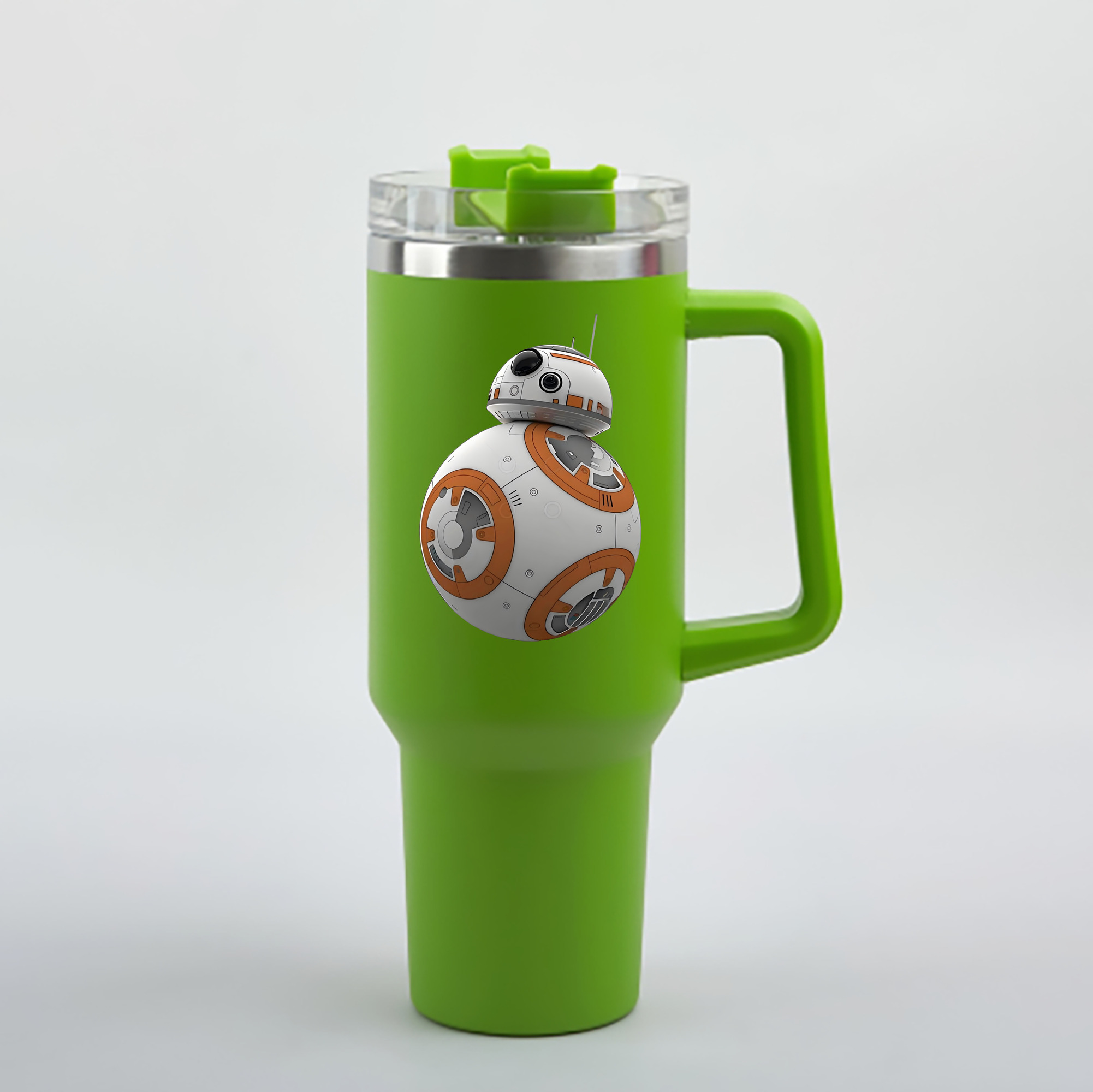（画像用） スター・ウォーズ Star Wars 1200mL車用タンブラー - クリスタルステッカー（プラスチックストロー付き）
